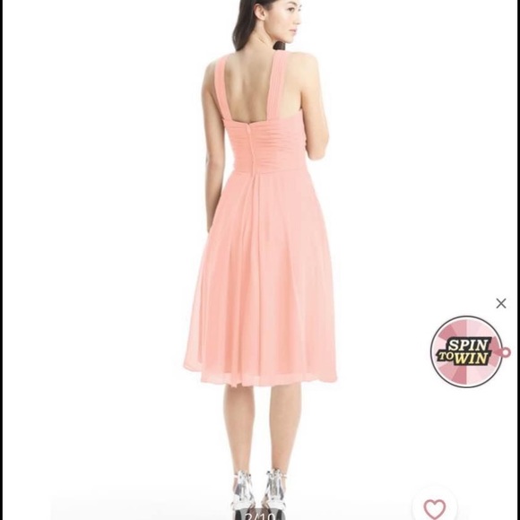 Azazie coral bridesmaids dress, size XXL, Bust : 43in
Waist: 39 in, worn once - Picture 2 of 3